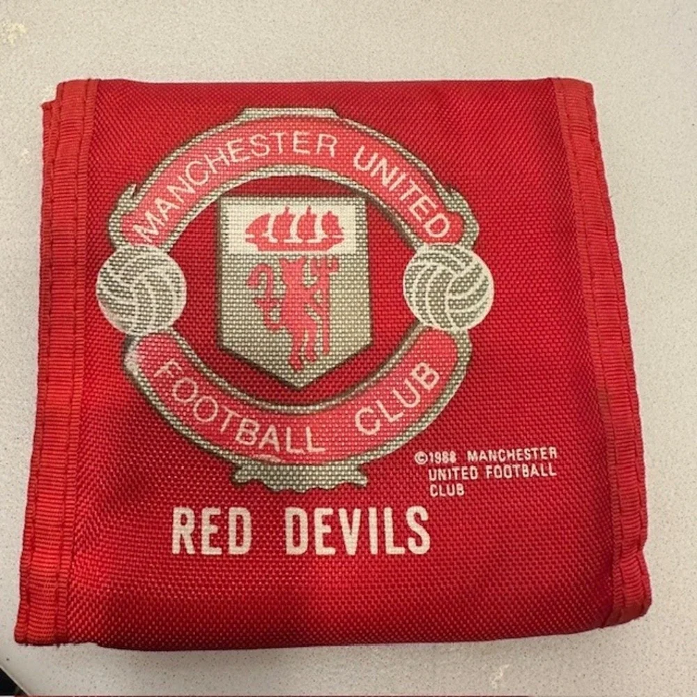 Manchester United Football Club Red Devils‎ Wallet 1988 Vintage Retro